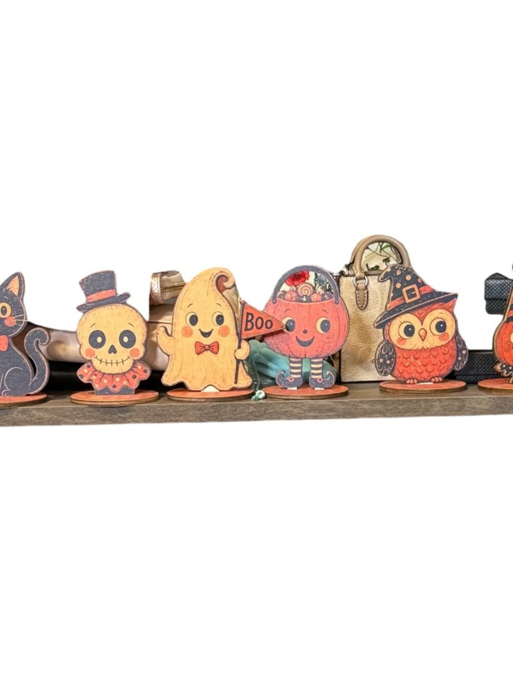 Halloween Wooden Figurine Shelf Sitter Spooky Cute Decor – CHOOSE YOUR CHARACTER
